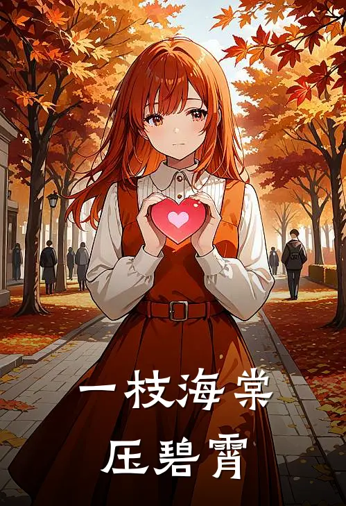 一枝海棠压碧霄