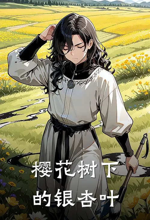 樱花树下的银杏叶