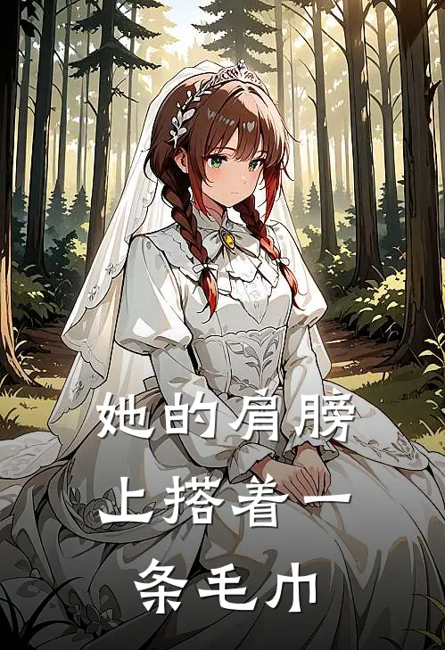 她的肩膀上搭着一条毛巾